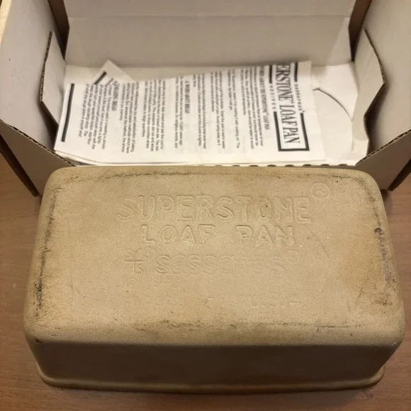 VTG Superstone Sassafras Loaf Pan Baker | Unglazed Stoneware Baking 1993 USA - Picture 4 of 5